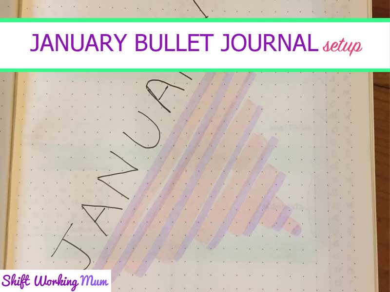 january bullet journal setup