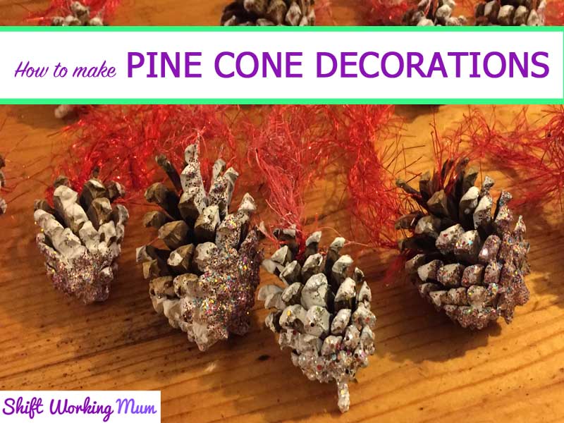 How to make pine cone Christmas decorations