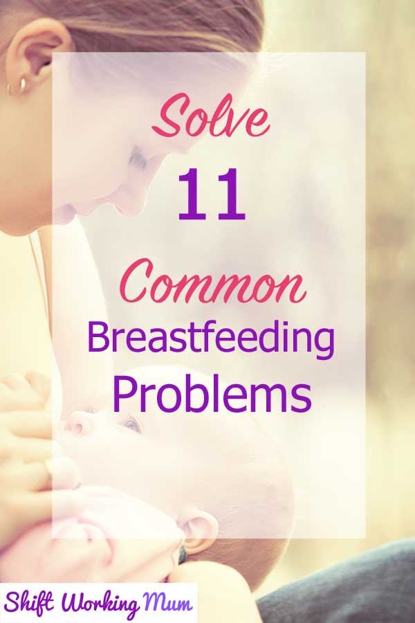 solve 11 breastfeeding problems pin